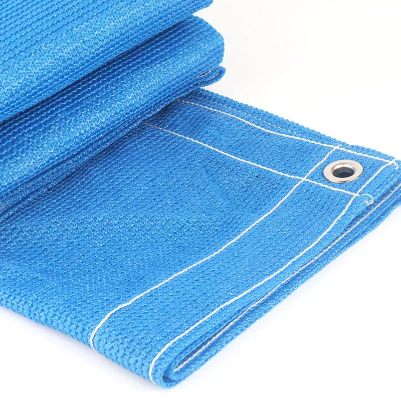 HDPE анти-УФ-синяя солнцезащитная сетка тент для кемпинга на открытом воздухе