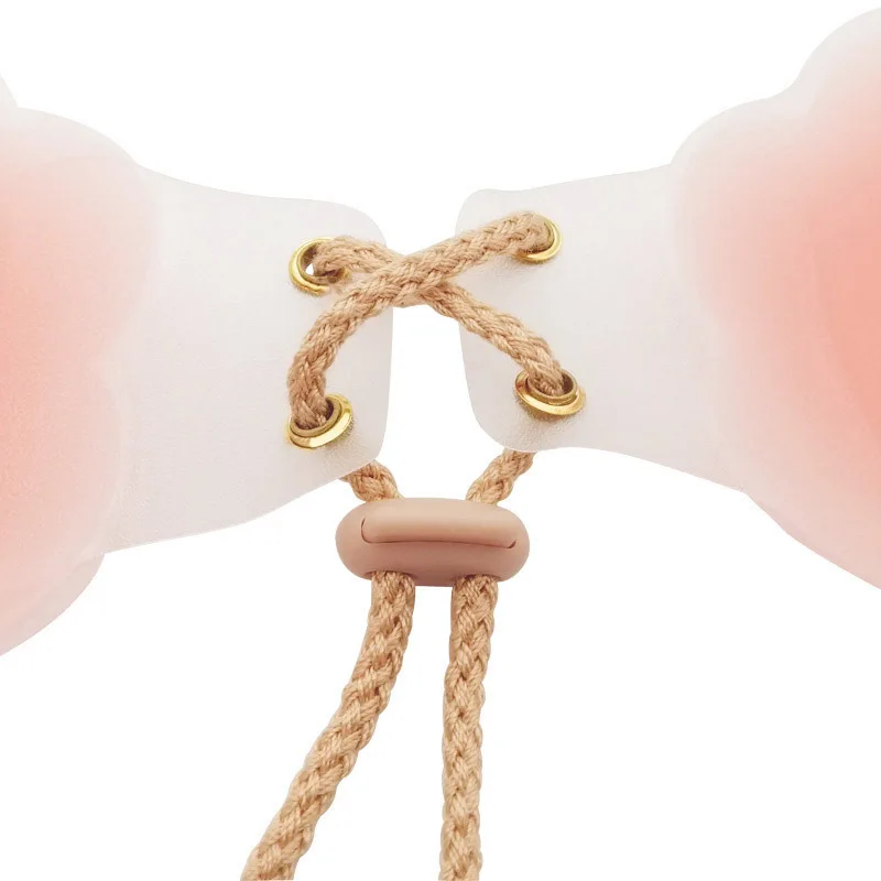 

Anti-bump and Anti-lighting Invisible Nipple Breast Patch, One-piece Drawstring Gathers Up To Lift The Silicone Nipple Patch