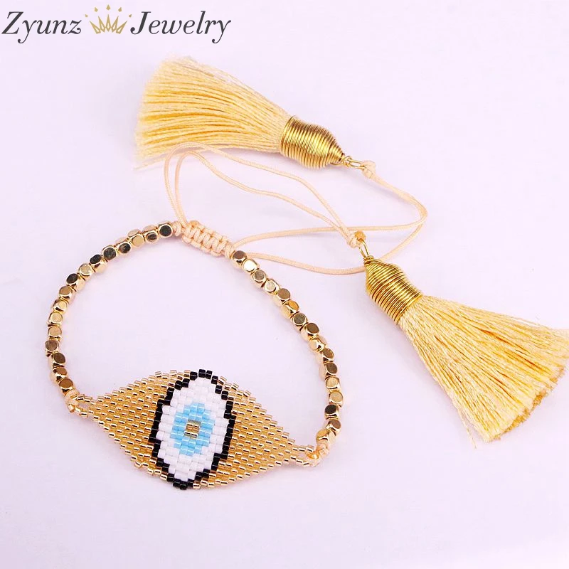 5 шт., браслет Miyuki Hamsa Hand/Star/Eye, элегантный трендовый браслет для женщин, для девочек, очаровательный ювелирный браслет