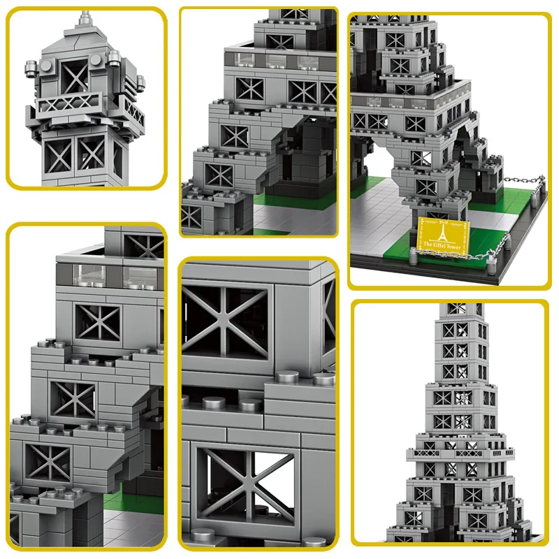 

1820Pcs France Eiffel Tower Building Blocks City Creative Architecture Model Bricks for Children Boys Girls Gifts