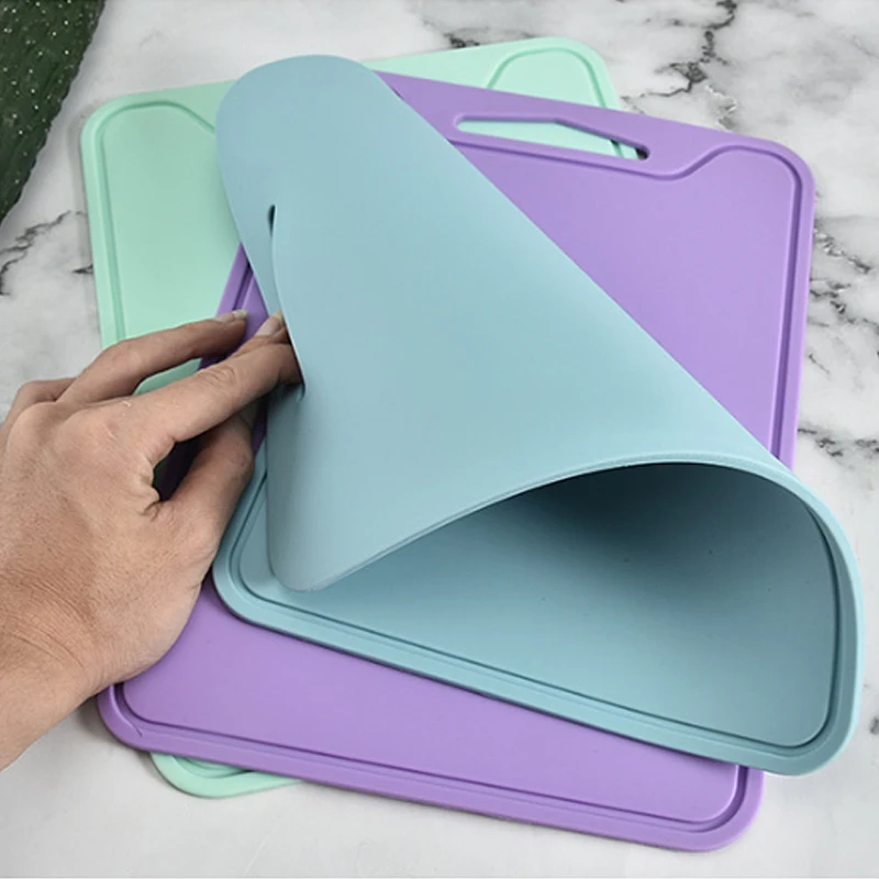 

Multifunctional Chopping Board Silicone Kitchen Cutting Boards Non-Slip Chopping Boards Mats Fruit Vegatable Cutting Blocks