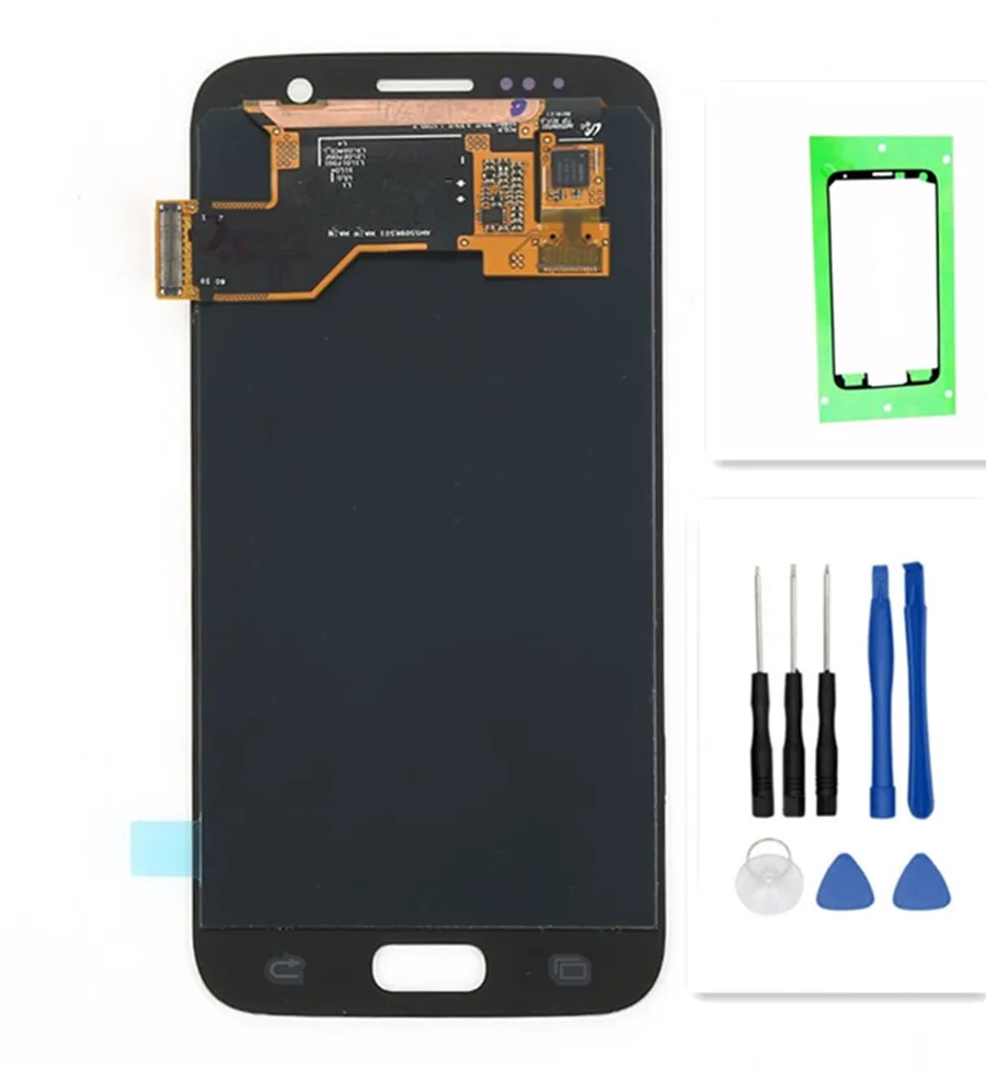 ЖК-дисплей Super AMOLED Burn Shadow для SAMSUNG Galaxy S7 дисплей G930 G930F сенсорный экран дигитайзер