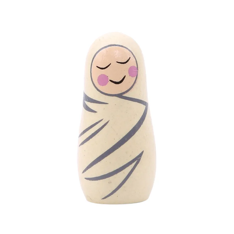 

Hand-painted Russia Dolls 5pcs Cartoon Animal Wood Russian Nesting Matryoshka Dolls Set Best for Girls Wooden Birthday Gift