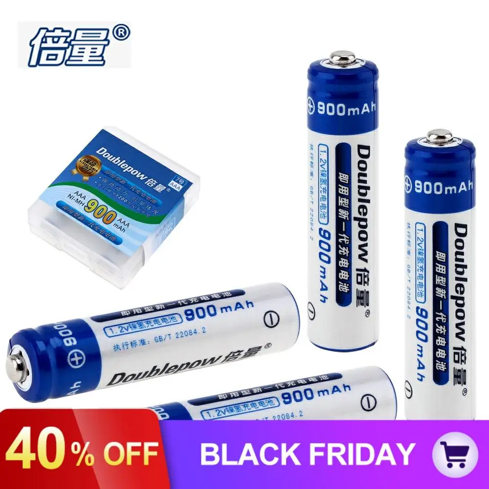 4 шт./лот doulepow 1 2 V 900mAh AAA батарея Ni MH NiMh LSD аккумуляторная с излучающим отверстием