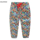 SAILEROAD Спортивные штаны для девочек с цветочным принтом Детские брюки для девочек Одежда 2020 года Весна Детские брюки Хлопок Детские спортивные брюки