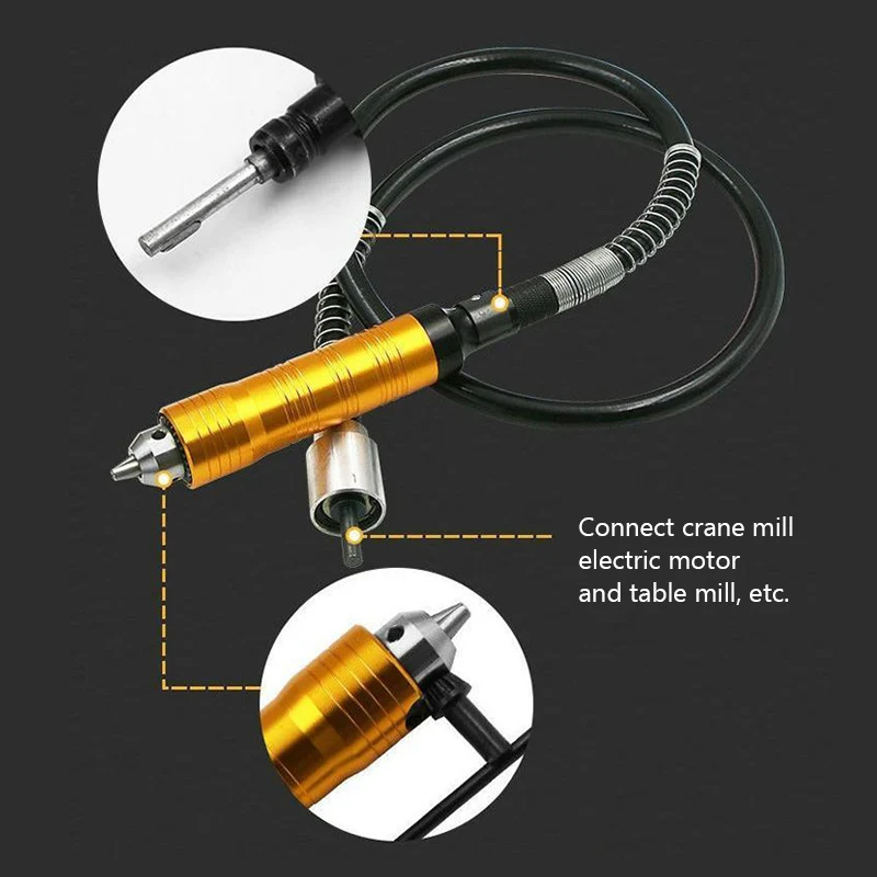 Роторный шлифовальный станок с гибким валом патрон для дрели Dremel роторный