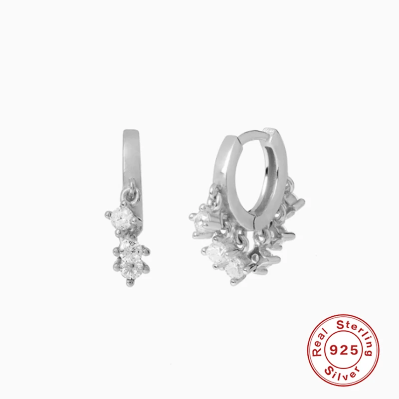 

Серьги-капли женские из серебра 925 пробы, серьга в виде кольца пробы
