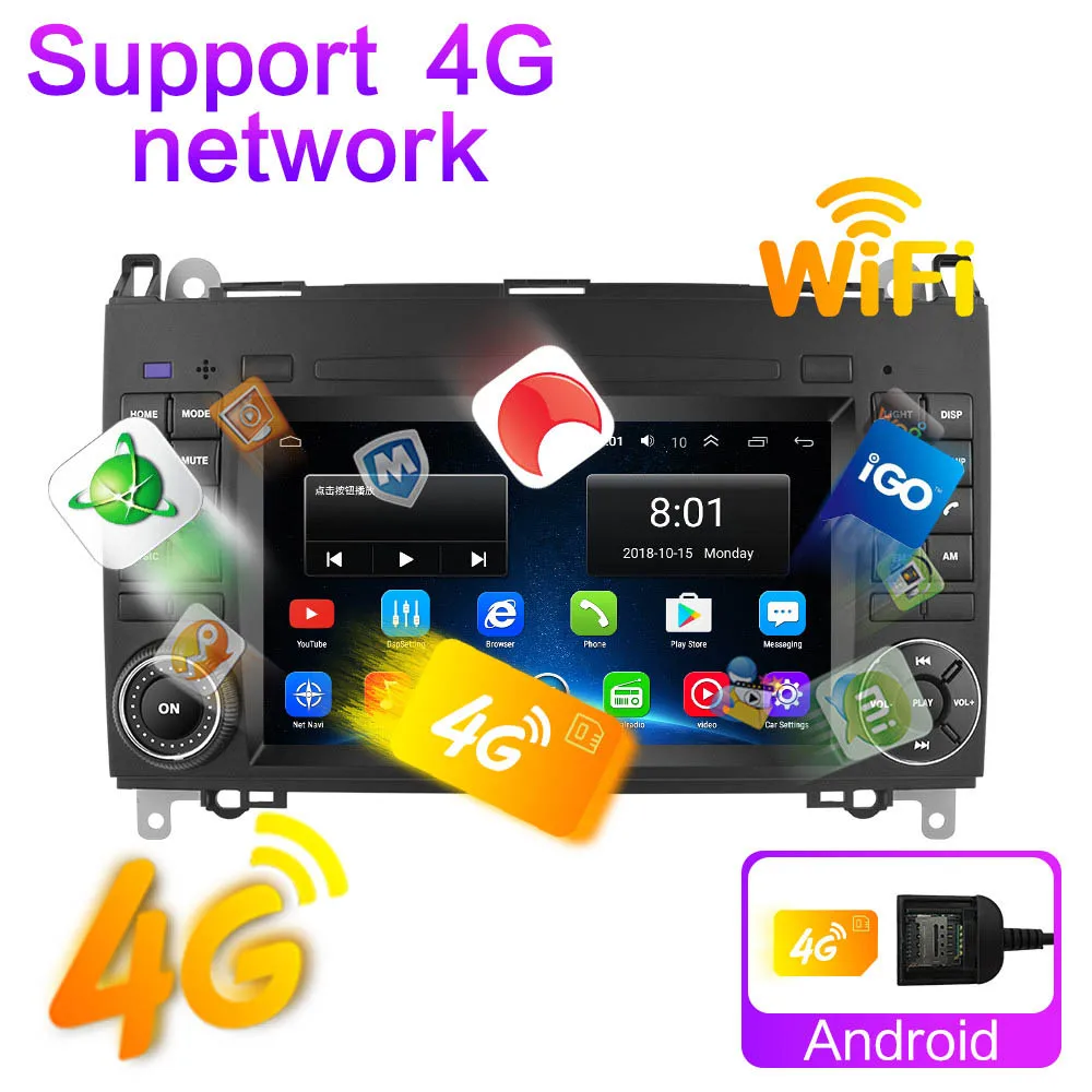 For Mercedes Benz B200 A B Class W169 W245 Viano Vito W639 Sprinter W906 Android Car radio Multimedia Player audio video player |