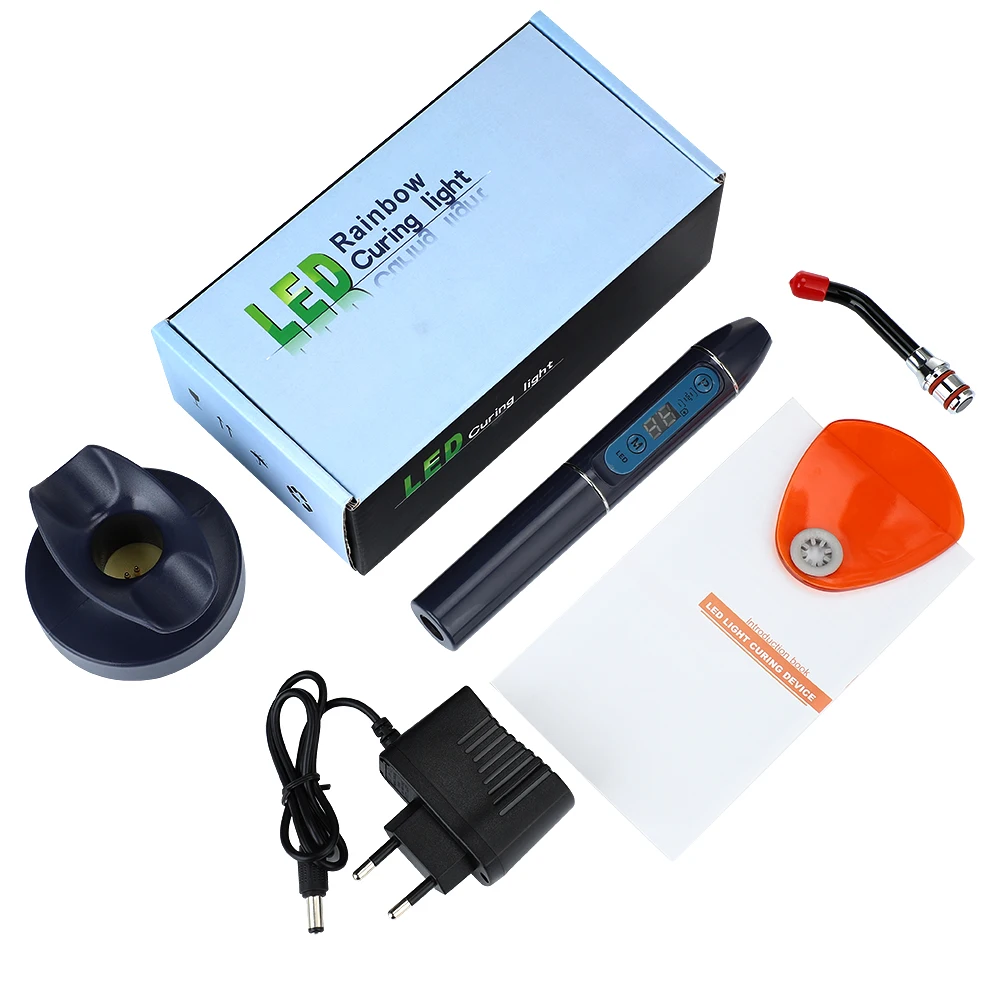 

LED Dental Curing Light Wireless Blue Cure Light Lamp Curing Machine Adjustable Working Time Oral Care Tool Dental Equipment