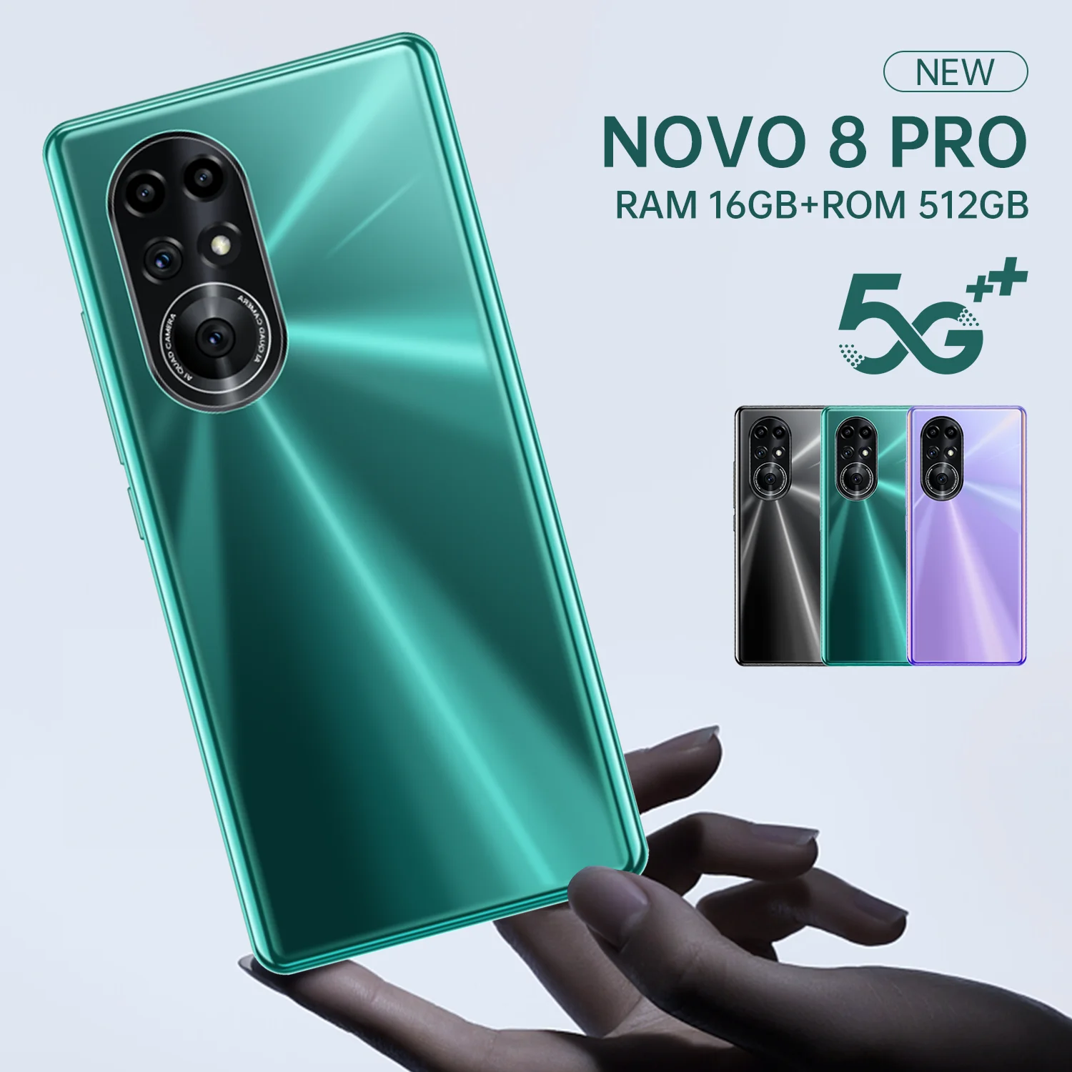 Смартфон Novo 8 Pro глобальная разблокировка экран 7 3 дюйма HD 16 ГБ 512 Android 11 0 камера 32