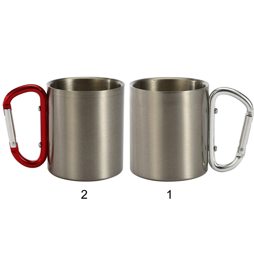 220 мл Нержавеющая сталь Кубок Отдых на природе Пеший Туризм Восхождение сумка