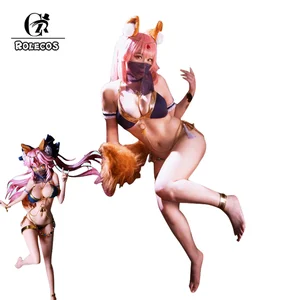 Костюм для косплея ROLECOS Fate Tamamo no Mae, пикантный купальник FGO, бикини FGO, купальники для косплея, Женский костюм для вечеринки