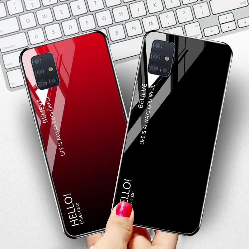 

Honor 50 Tempered Glass Case For Huawei Y7 Y9 Prime 2019 Cases Huawei Honor 50 Pro 10i 10 Lite 9X 8X Cover Starry Glass Hard PC