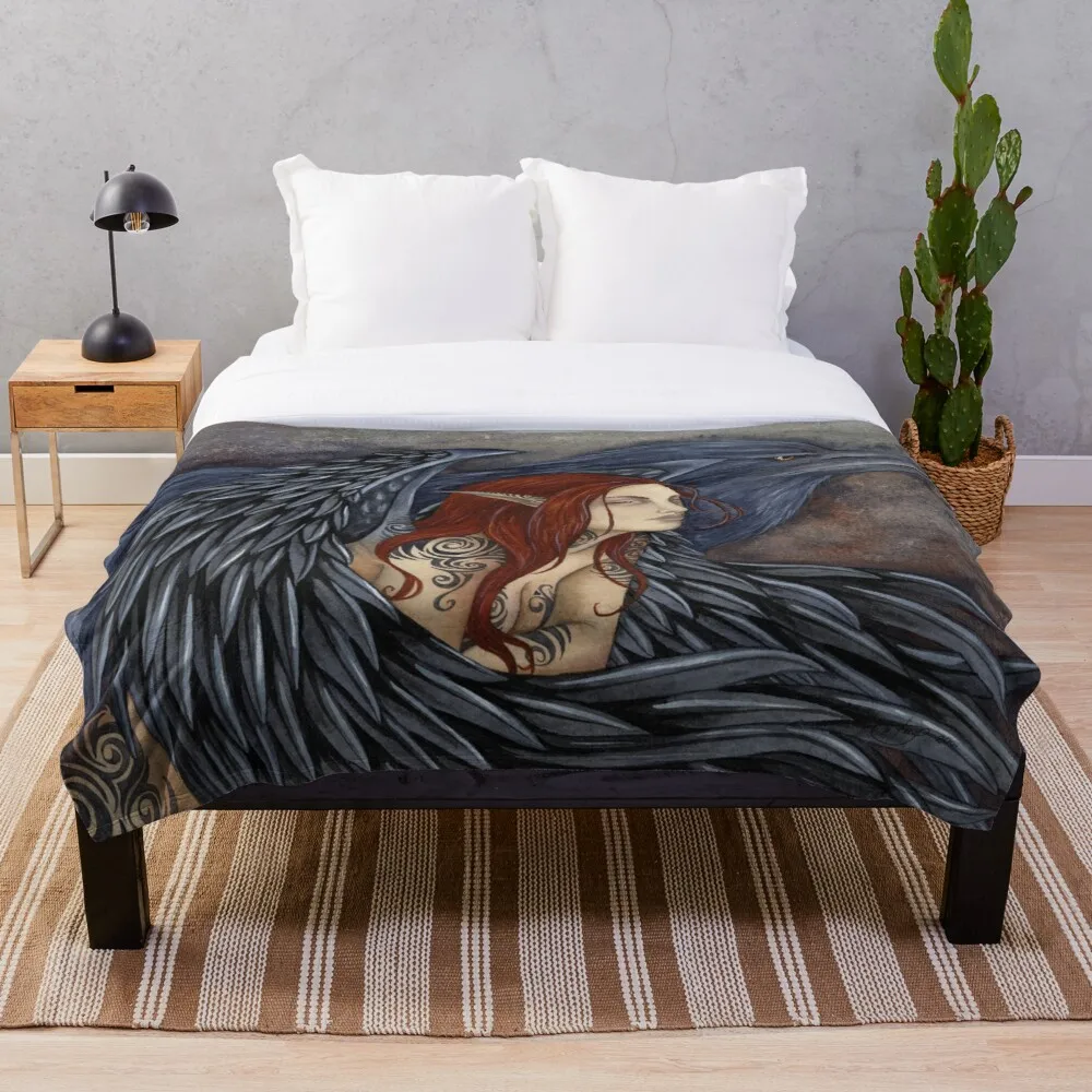 

Одеяло Morrighan с принтом, мягкое покрывало для дома/дивана/постельного белья, портативное дорожное покрывало для взрослых