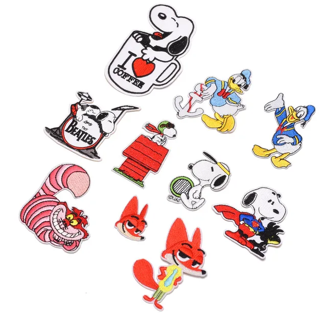 Мультяшные вышитые нашивки Лиса Дети DIY одежда значки | Аксессуары для одежды