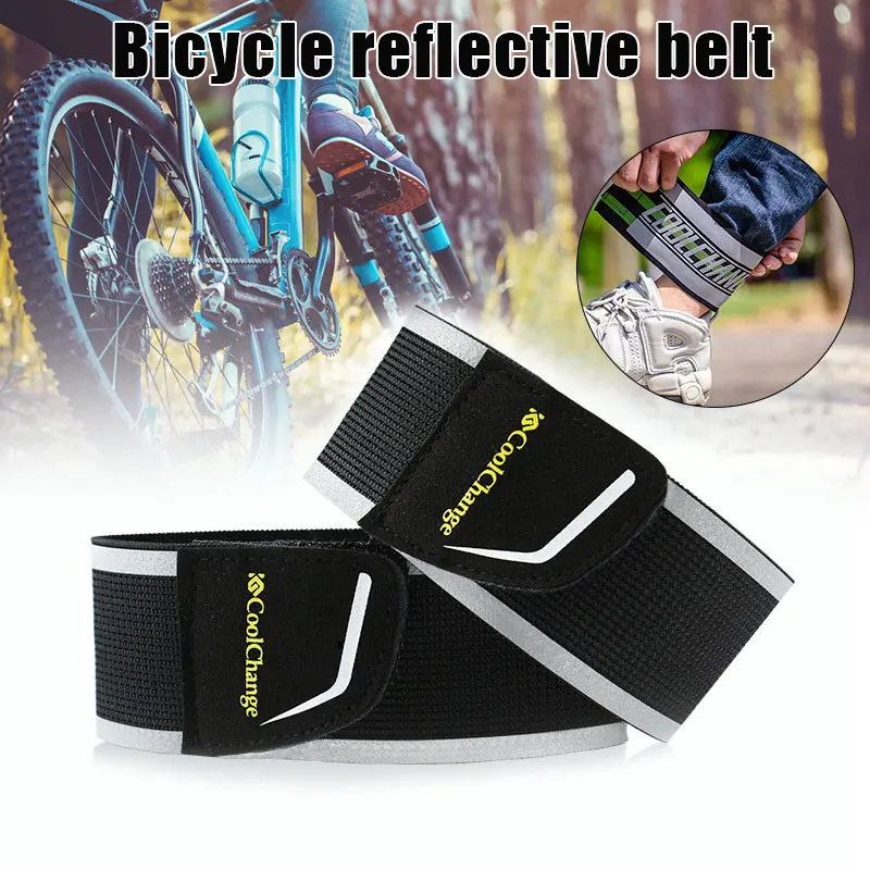 

4pcs Reflective Bands for Leg Arm High Visibility Running Gear Reflective Belt Wristbands Straps for Running Cycling SAL