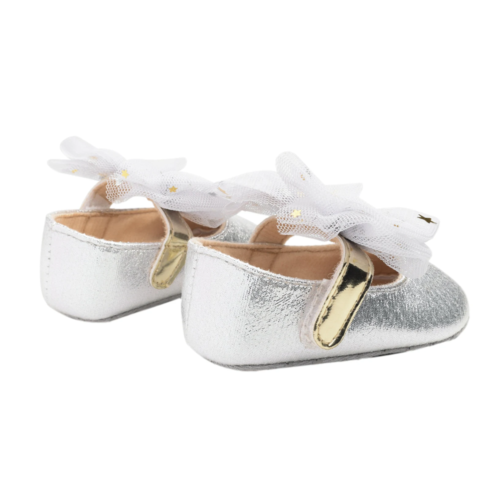 

Newborn Baby Girls Princess Shoes Infant Anti-Slip Soft Sole Casual Shoes Summer Sequins Bow Crib Shoes First Walkers 0-18M