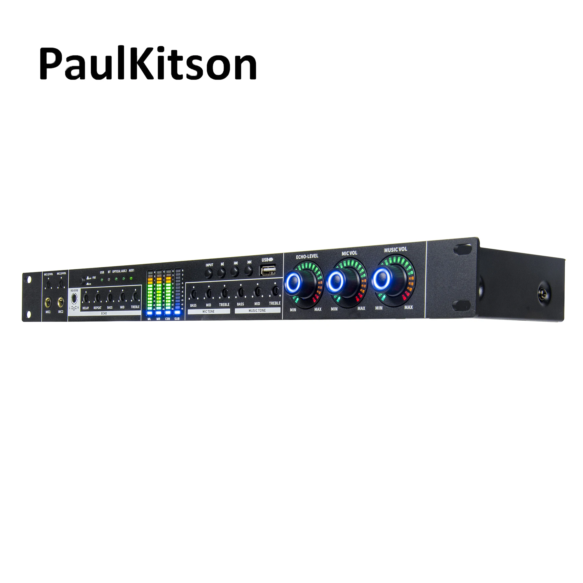 Paulkitson FX12 караоке предэффекты KTV Профессиональный цифровой аудио эхо эффект