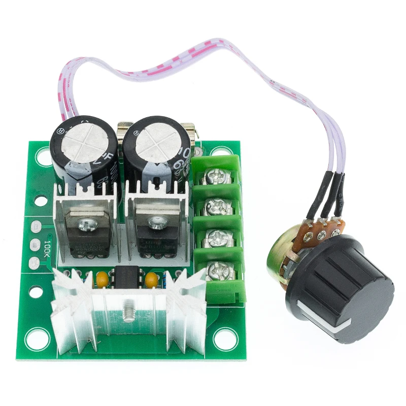 Регулируемый контроллер скорости двигателя постоянного тока 12В-40В 400 Вт 10A