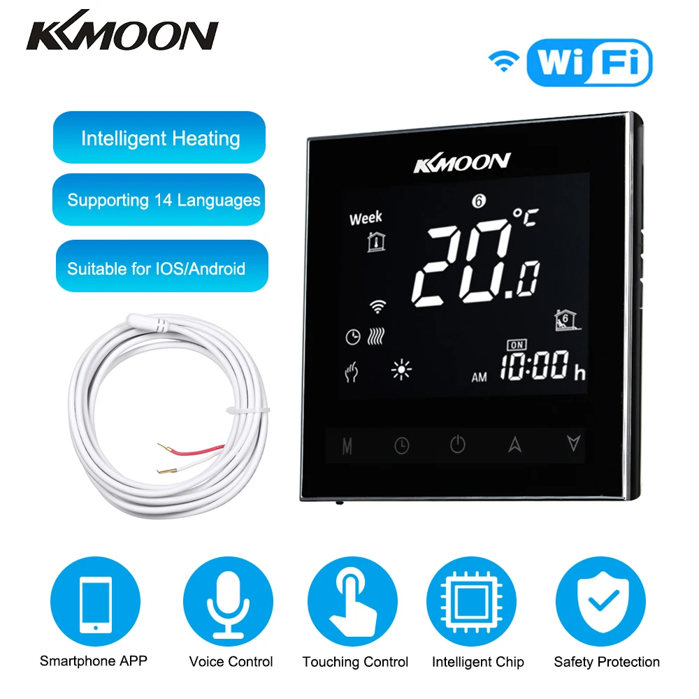 KKmoon Профессиональный цифровой Wi Fi Контроллер Температуры комнатного отопления