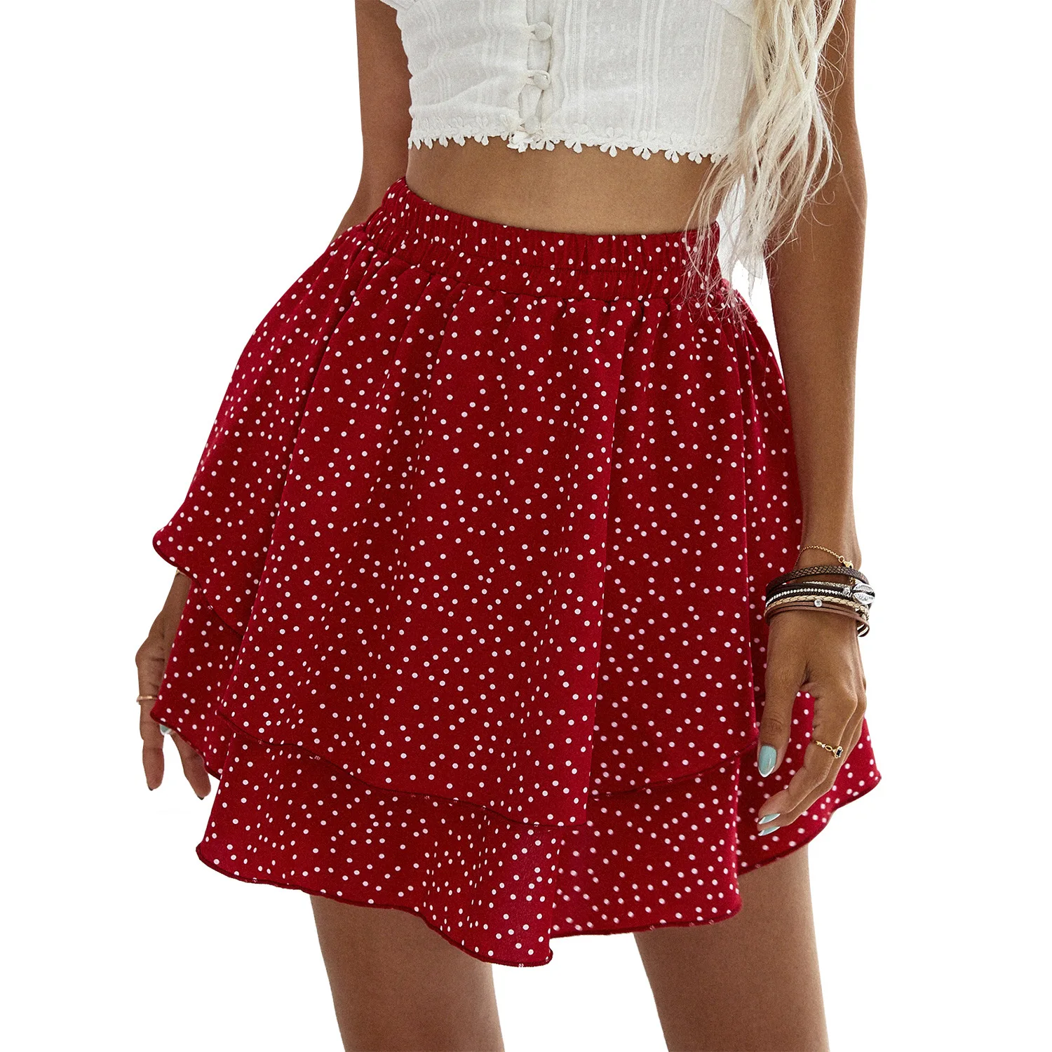 

2021 red fashion sexy dress women's luxury design new style floral slim-fit ruffled fishtail skirt tight-fitting skirt
