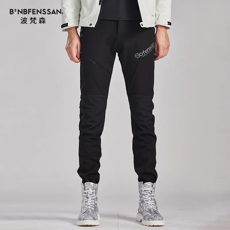 Новинка 2019 Зимние флисовые Походные штаны водонепроницаемые брюки для мужчин и