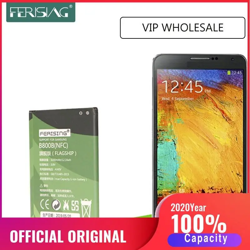 Оптовая продажа с NFC для Samsung Note3 батарея Galaxy Note 3 N900 N9006 N9005 N9000 bateria B800BE 3200mAh батареи |