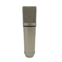19cm electroplating painting matte silver metal u87 microphone body mic case shell diy condenser microphone accessories