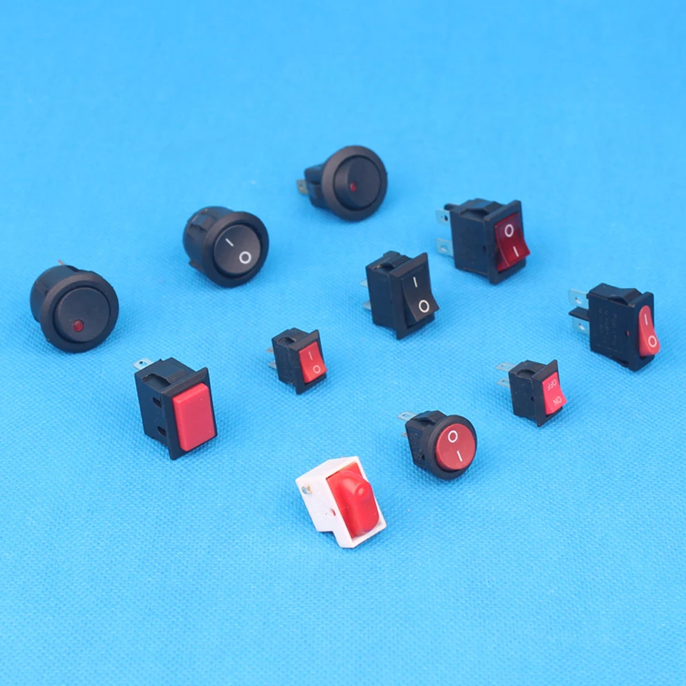 RS240 с подсветкой 4pin 6A клавишный переключатель ВКЛ-ВЫКЛ функция KCD1-201N-4 |