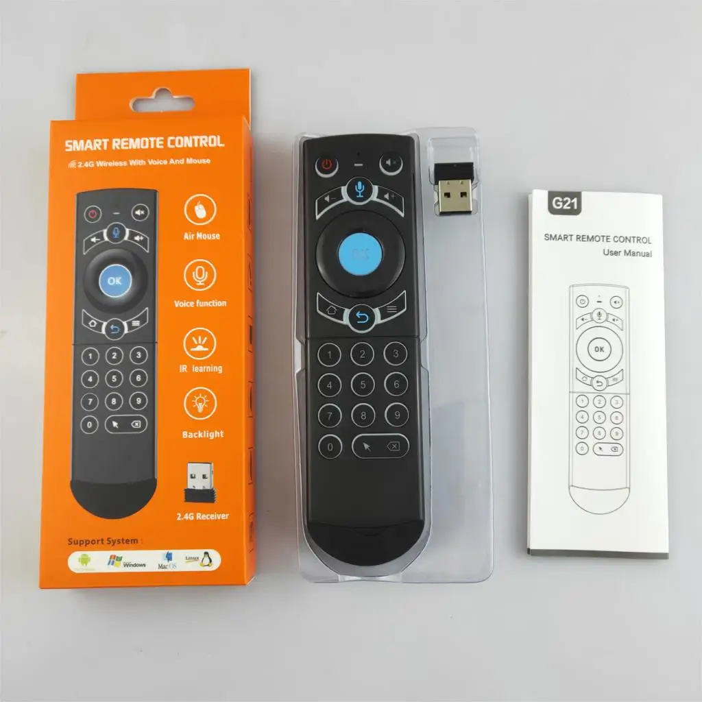 Пульт дистанционного управления g21 Air Mouse g21s fly airmouse 2 4G пульт Google Voice для Htv 6 box Xiaomi i9