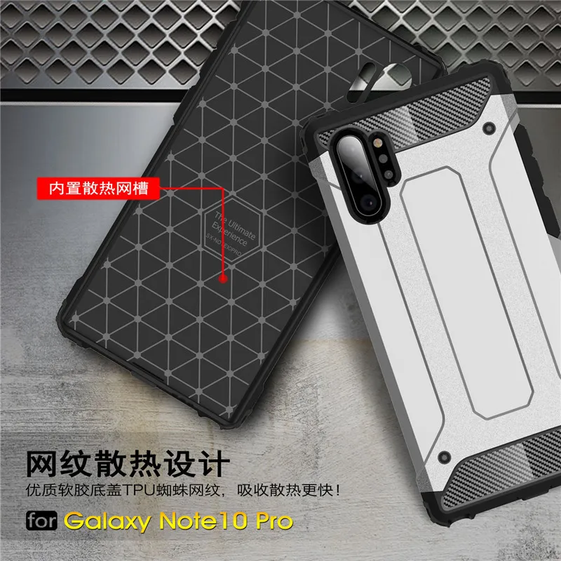 Luxury Armor Case For Samsung Galaxy Note 10 Plus S7 EDGE S8 S9 S10 5G A10 S A20 E A30 A40 A50 A70 A80 A90 Hybrid Rubber Cover |