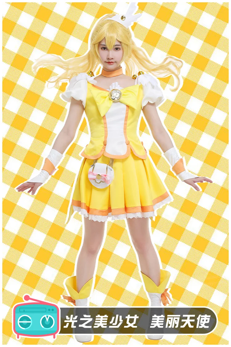 Новый Аниме Pretty Cure cos Kise Yayoi Косплей милая девушка трансформирует платье лечение