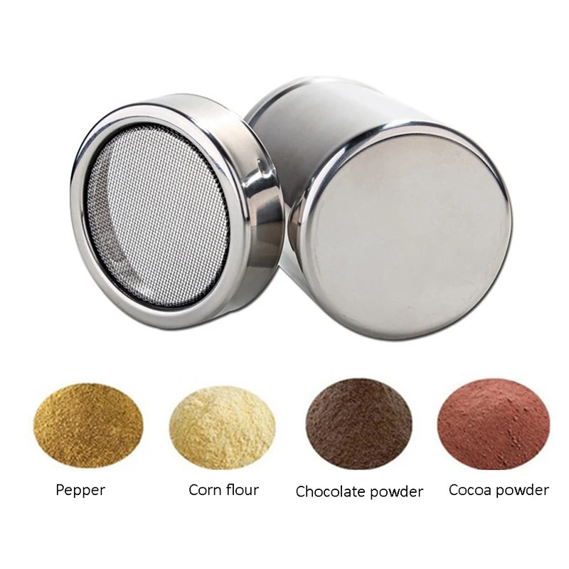 Многофункциональный шейкер для муки из нержавеющей стали сетчатый пудры