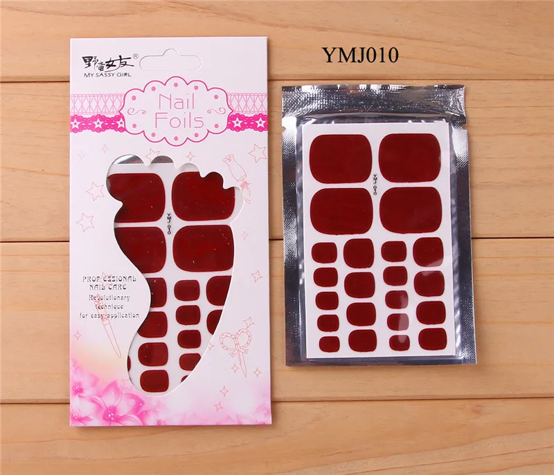 Наклейки для ногтей 22 наконечника полное покрытие водостойкие нетоксичные ногти