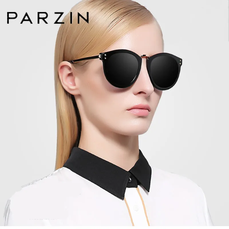 

PARZIN Polarized Sunglasses Women Brand Designer Vintage Female Sun Glasses Big Frame Driving Sunglasses Shades With Case 9555