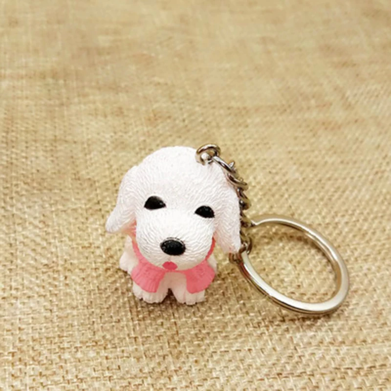 Картонная прекрасная цепочка для ключа шарф собаки креативное кольцо ключей