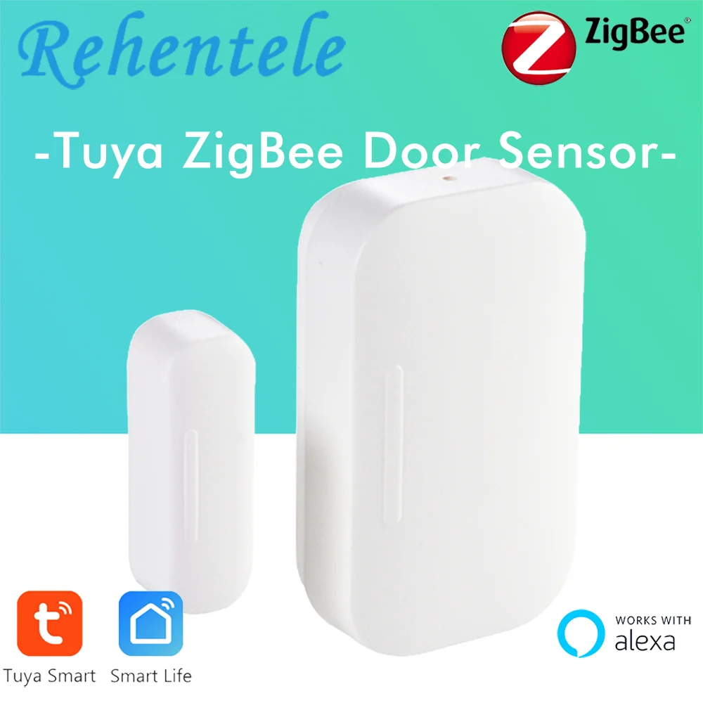 Датчик окон и дверей Alexa Echo Show Tuya Smart Home ZigBee сенсор с поддержкой Wi Fi уведомлениями