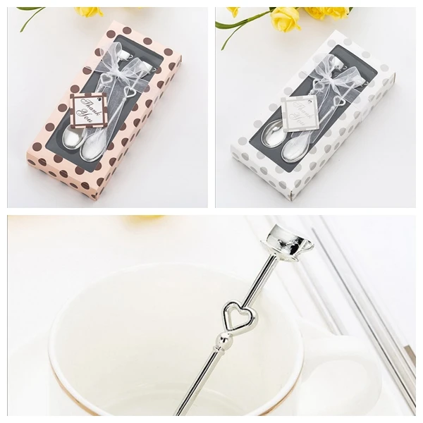 

6 комплектов кофейная чашка дизайн из нержавеющей стали комплект ложек для пары в горошек подарочная коробка свадебные и сувениры для девичника