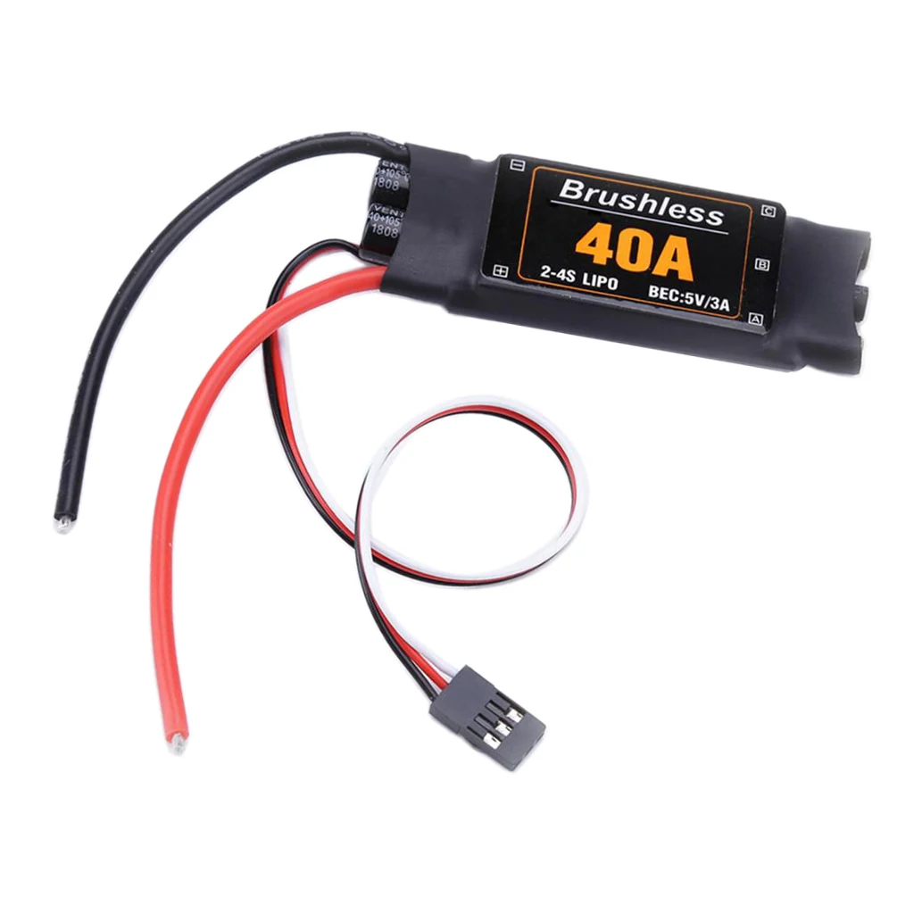 40A бесщеточный ESC BEC 5В/3A без запчастей для модели самолета дрона | Игрушки и хобби