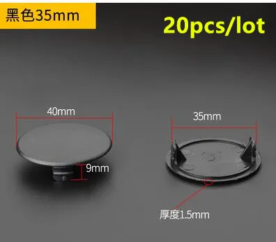 35MM 20pcs 20шт-50 шт./лот пластиковый декоративный колпачок для мебели шкаф винт для шкафа отверстие крышки круглые вентиляционные отверстия Аксессуары - Цвет: 35MM 20pcs