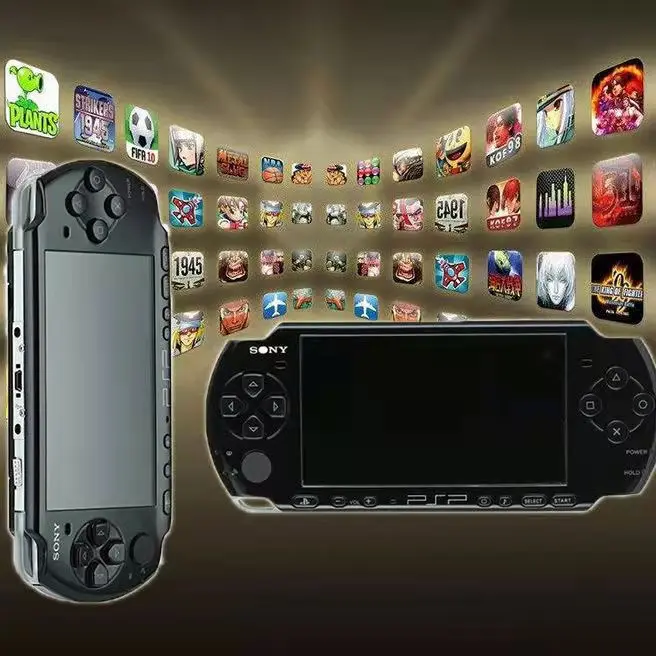 Original PSP refurbished for Sony 1000 PSP-1000 game console 16 32GB 64GB 128GB memory card black handheld | Электроника