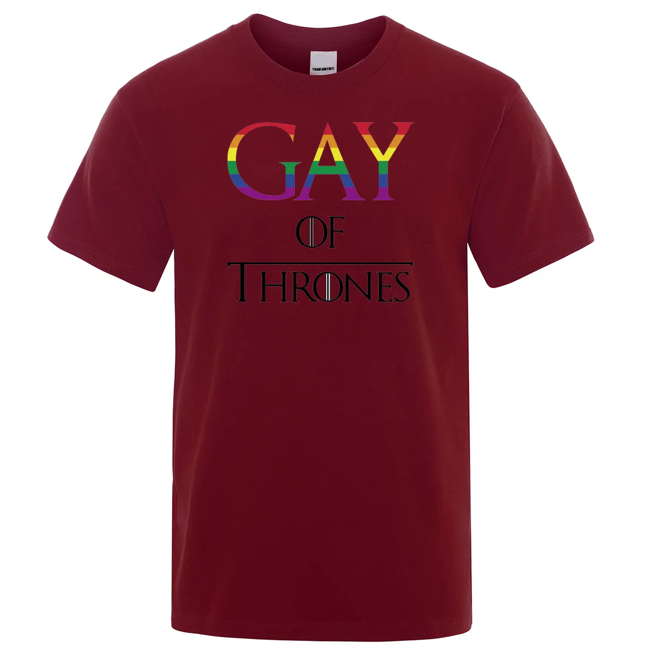 Летние топы 2020 футболка с надписью Gay Pride принтом gay of thrones мужская повседневная