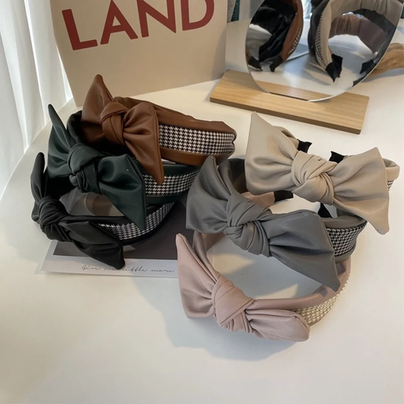 

Повязка на голову из искусственной кожи для женщин