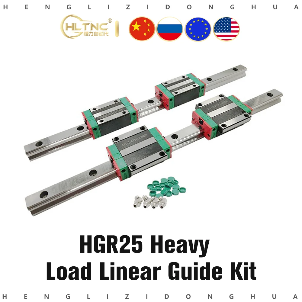 25 мм 2 шт. китайские линейные направляющие HGR25 1200 мм-2500 и 4 HGH25CA или HGW25CC для деталей