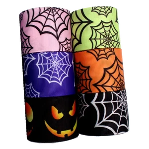 YJHSMY G-18801-756,38 мм 5 ярдов корсажная лента с принтом на Хэллоуин, DIY ручной работы аксессуары для волос материал свадебный подарок обертка