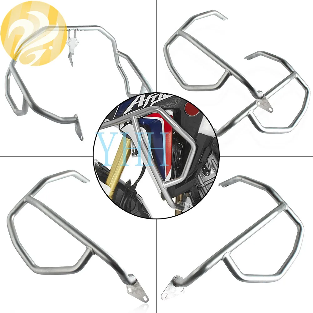 Новая Стальная Автомобильная защита двигателя мотоцикла Crashpad для Honda CRF1000L CRF 1000 L