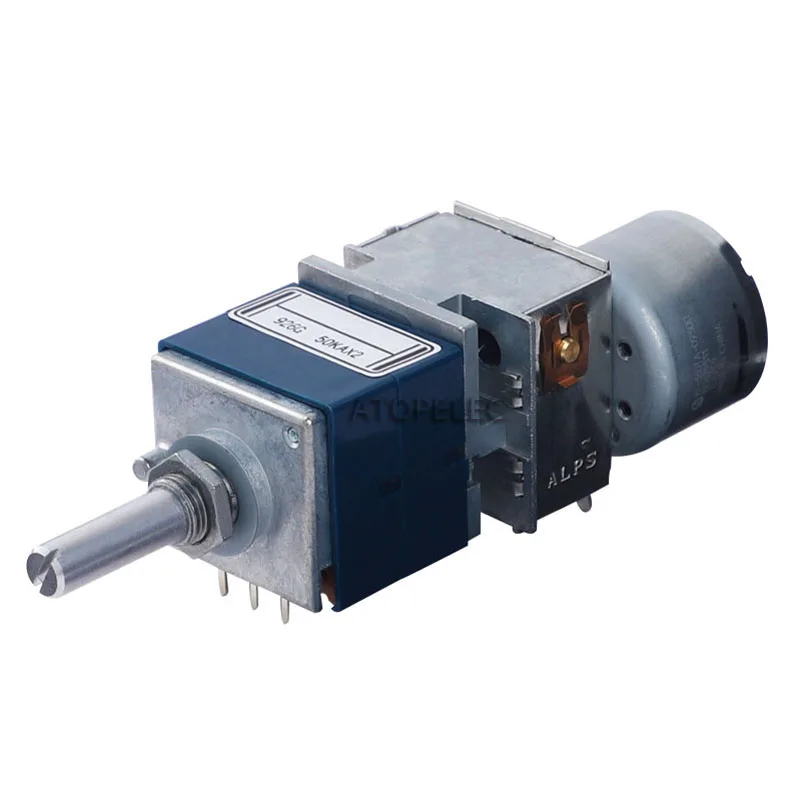 Япония ALPS RK27 50KAX2 моторизованная стереосистема двойной потенциометр 50K 2 Gang HiFi