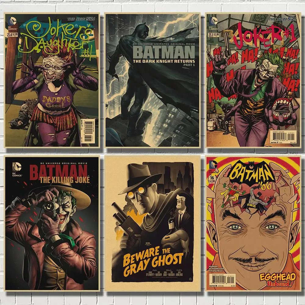 Постер с Бэтменом DC Justice League comics hero украшение для дома крафт-постер из фильма