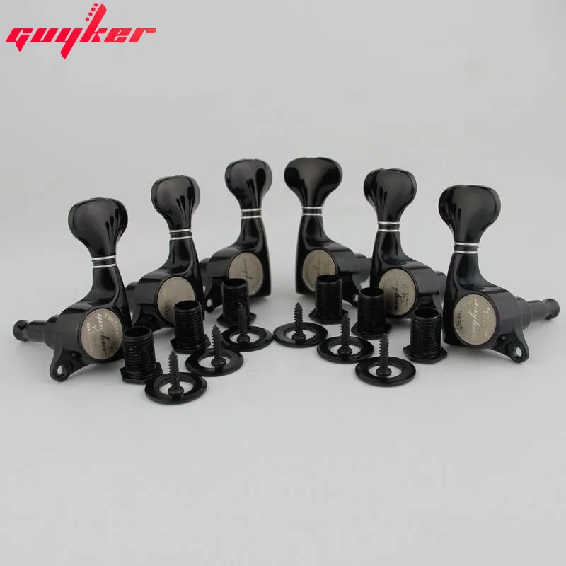 GUYKER черные тюнеры для электрогитары|Детали и аксессуары гитар| |