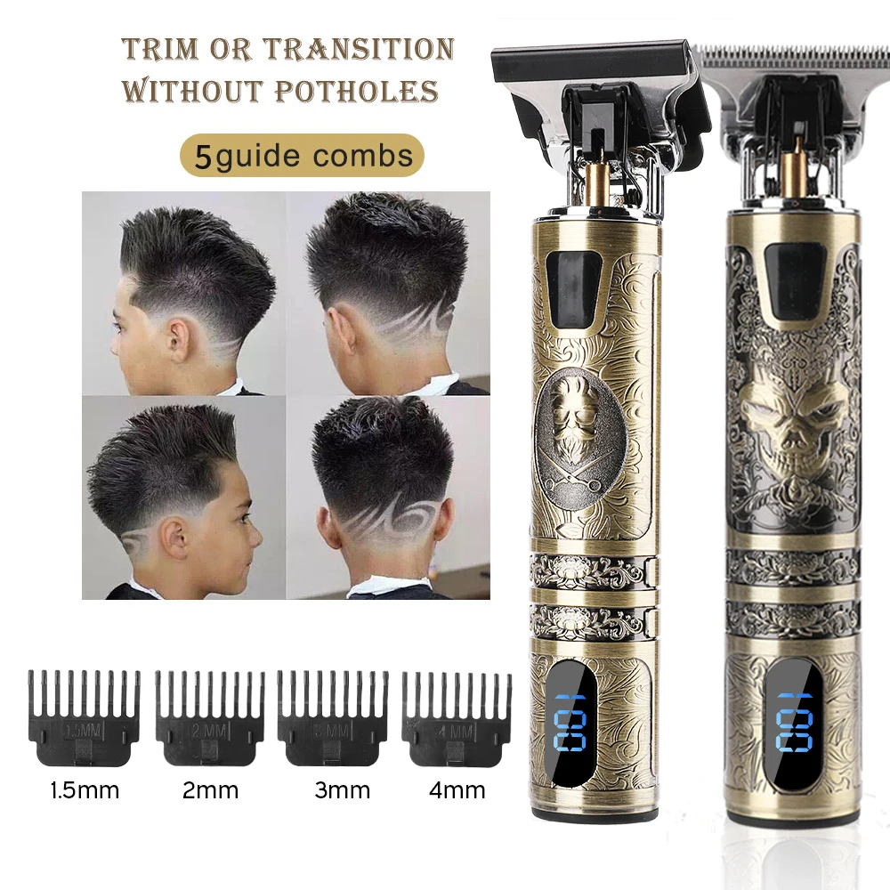 

2021 New Men's Hair Trimmer Clipper Waterproof Type-C Hair Cutting Machine USB Charging Shaver Razor Lawn Mower Hair Cutter